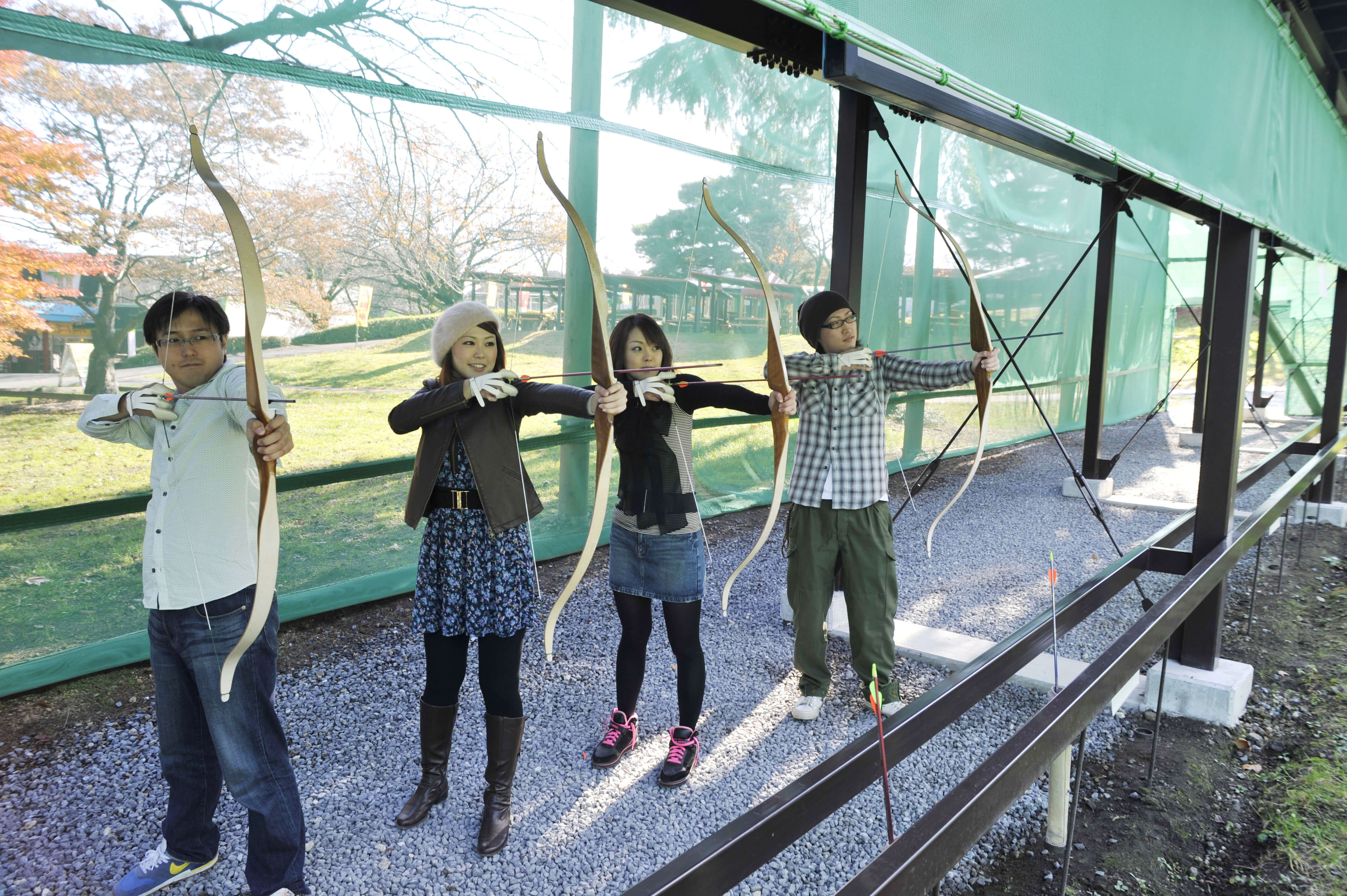 Ikaho Green Bokujo Enjoy Archery and Putt-Putt Golf!